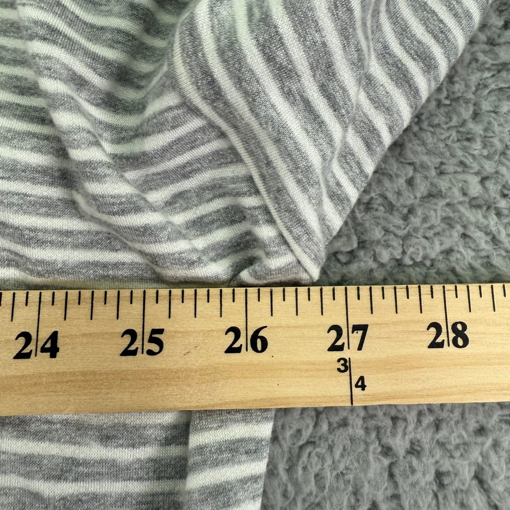 Eileen Fisher Shirt Womens Extra Large Gray White Striped Pullover USA Made - Picture 8 of 11